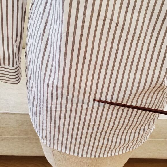 Lafayette 148 New York Helen Striped Blouse sz XS - Picture 13 of 13